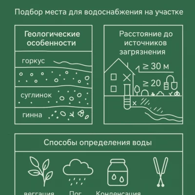 Где копают колодцы: подбор места для водоснабжения на участке