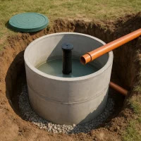 колодец для слива воды из септика