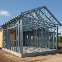 конструкция из металлокаркаса