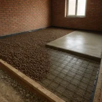 полы по грунту из керамзита