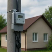 поставили электросчетчик на столбе что делать