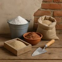 известь глина песок