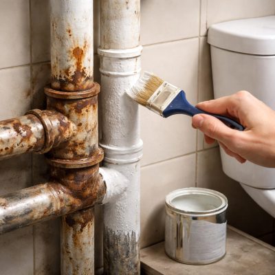 Чем покрасить ржавые трубы в туалете: подходы, материалы и ограничения