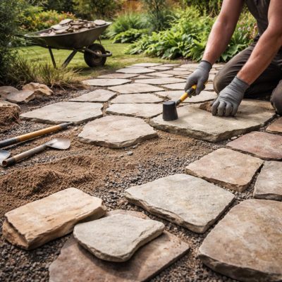 Плитняк для мощения дорожек: что нужно знать при выборе и укладке