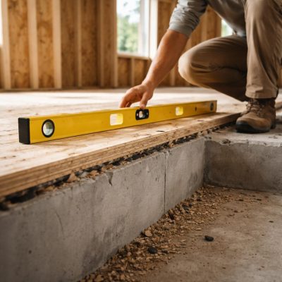 Почему важен правильный уровень пола по отношению к фундаменту?