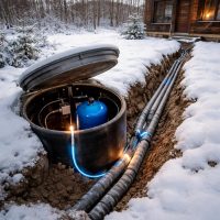 устройство зимнего водопровода на даче