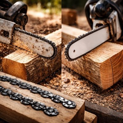 Почему один тип цепи для бензопилы режет уверенно, а другой портит материал и усложняет работу