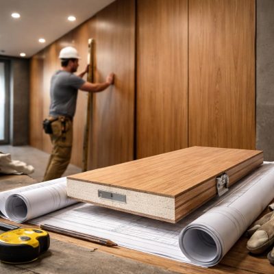 Шпонированные панели в коммерческих интерьерах: чем они отличаются от массива