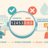 Какие цифры передавать по счётчику горячей воды