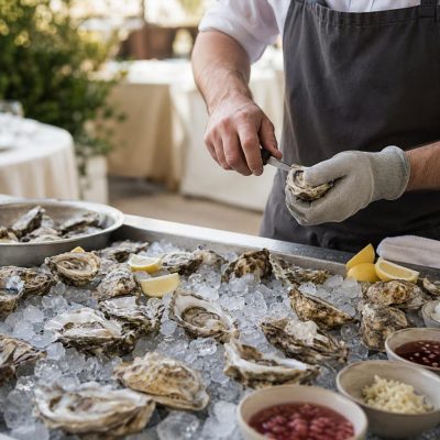 Oyster bar на мероприятии: устрицы и морские деликатесы
